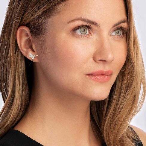 Ross-Simons 0.30 ct. t.w. Diamond Hummingbird Stud Earrings in 18kt Gold Over Sterling in Saudi Arabia