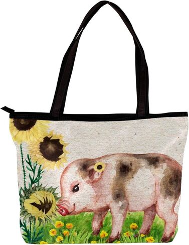 حقيبة حمل، حقيبة كتف، محافظ وحقائب يد كبيرة للنساء، عباد الشمس والخنزير، حقائب التسوق in Kuwait