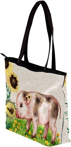 حقيبة حمل، حقيبة كتف، محافظ وحقائب يد كبيرة للنساء، عباد الشمس والخنزير، حقائب التسوق in Kuwait