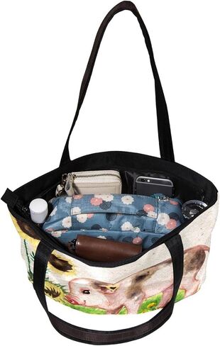 حقيبة حمل، حقيبة كتف، محافظ وحقائب يد كبيرة للنساء، عباد الشمس والخنزير، حقائب التسوق in Kuwait