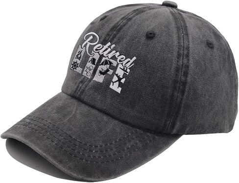 قبعة الحياة المتقاعدين، قبعة بيسبول مضحكة قابلة للتعديل للمتقاعدين من الرجال والنساء in Kuwait