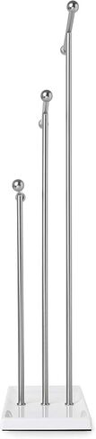 Umbra Hanging Organizer – 3 Tier Table Top Necklace Holder, Box Display with Jewelry Tray Base, Steel, White/Nickel in Saudi Arabia