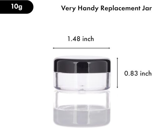 40 قطعة من عبوات مستحضرات التجميل البلاستيكية سعة 10 جرام مع أغطية للغسول والكريمات والتونر ومرطب الشفاه وبرطمانات عينات المكياج خالية من مادة BPA (10 جرام - 40 قطعة، أزرق) in Kuwait