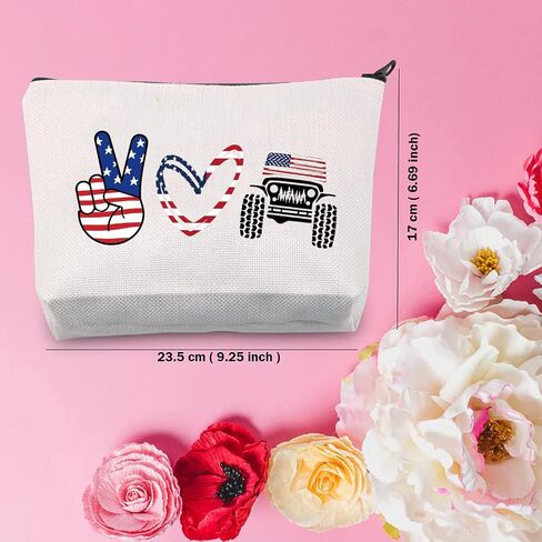 TSOTMO 4x4 Vehicle Off Road Zipper Cosmetic Bag Offroad Vehicle Gift Offroading Lovers Gift Overland Cross-Country Race Gift Off Road 4x4 Travel Toiletry Bag (Love Vehicle) in Saudi Arabia