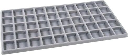 FindingKing 100 Slot Pendant Jewelry Showcase Gray Display Tray in Saudi Arabia