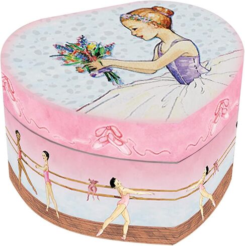 Musical Ballerina Jewelry Box for Girls Heart Shaped Ballerina Spins to Swan Lake in Saudi Arabia