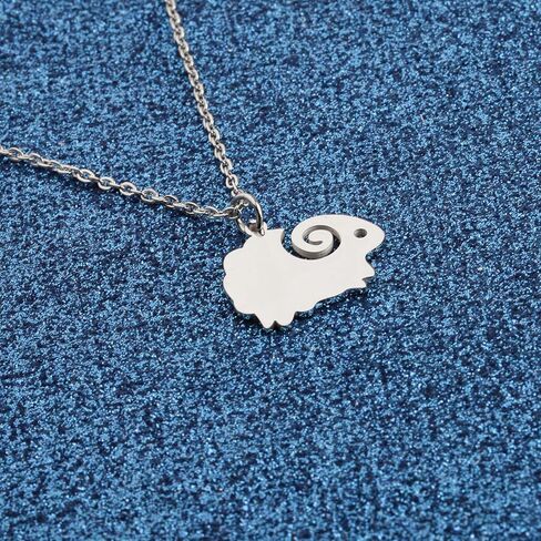 WUSUANED Cute Sheep Necklace Sheep Lover Gift Sheep Shape Jewelry Sheep Farm Animal Gifts Sheep Herder Gifts Sheep Owner Gift in Saudi Arabia