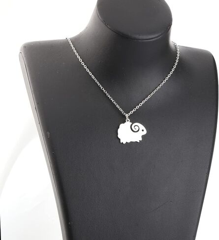 WUSUANED Cute Sheep Necklace Sheep Lover Gift Sheep Shape Jewelry Sheep Farm Animal Gifts Sheep Herder Gifts Sheep Owner Gift in Saudi Arabia