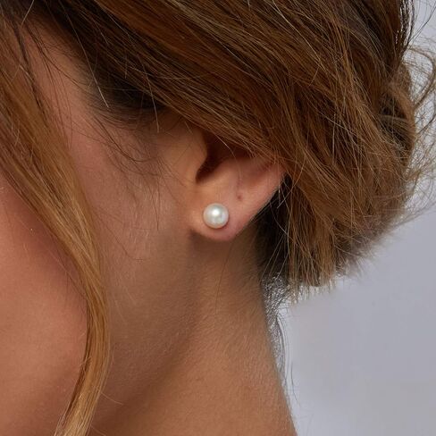 أقراط من اللؤلؤ الذهبي عيار 18 قيراط ومجوهرات لآلئ المياه العذبة المزروعة للنساء in Kuwait