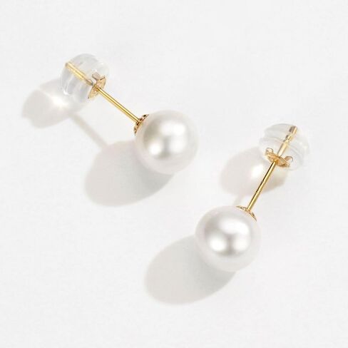 أقراط من اللؤلؤ الذهبي عيار 18 قيراط ومجوهرات لآلئ المياه العذبة المزروعة للنساء in Kuwait