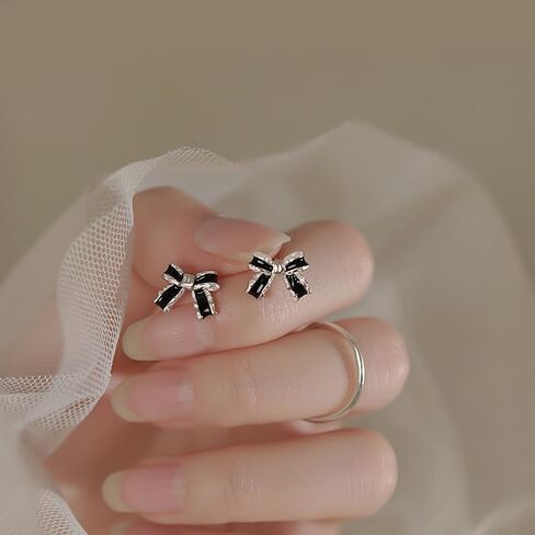 Gold Plated Bow small tiny cute stud hoop Earrings for Women Girls Fashion Jewelry in Saudi Arabia