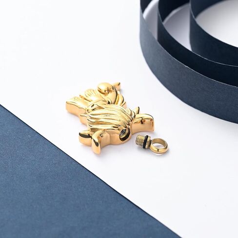 constantlife Highland Cow Urn Necklace for Ashes Human Pet Cremation Jewelry for Ashes Funeral Keepsake Loved Ones Memorial Pendant Gift for Women Men in Saudi Arabia