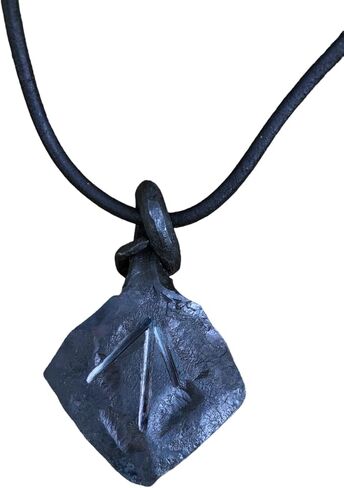 Teiwaz Rune, Forged Iron Rune, Tiwaz Rune, Tyr Tiw Rune, Viking Rune, Runic Amulet, Nordic Pendant, Talisman Necklace Fantasy Gift in Saudi Arabia