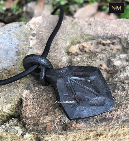 Teiwaz Rune, Forged Iron Rune, Tiwaz Rune, Tyr Tiw Rune, Viking Rune, Runic Amulet, Nordic Pendant, Talisman Necklace Fantasy Gift in Saudi Arabia