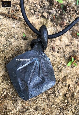Teiwaz Rune, Forged Iron Rune, Tiwaz Rune, Tyr Tiw Rune, Viking Rune, Runic Amulet, Nordic Pendant, Talisman Necklace Fantasy Gift in Saudi Arabia