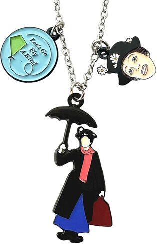 Mary Popins Necklace Anime Cosplay Jewelry Cartoons Necklace Gifts for Men Woman, Zinc, No Gemstone in Kuwait