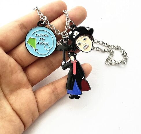 Mary Popins Necklace Anime Cosplay Jewelry Cartoons Necklace Gifts for Men Woman, Zinc, No Gemstone in Kuwait