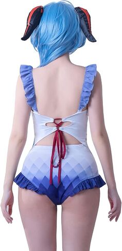 LTAKK أنيمي ملابس السباحة النساء شينوبو Kochou Giyuu Ganyu تأثيري ملابس السباحة بيكيني ثوب السباحة in Saudi Arabia