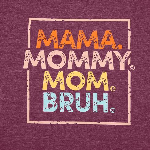 قمصان ماما بمقاسات كبيرة للنساء قمصان ماما ماما أمي بروه قمصان مضحكة مطبوع عليها حروف الأم تي شيرت كاجوال بأكمام قصيرة in Kuwait