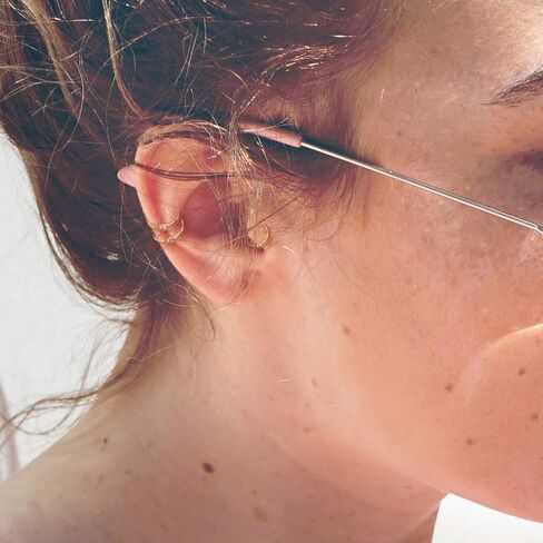 16 قياس 5/16 بوصة 3 مم الخرزة 14 ك الذهب الصلب الأسير الخرزة الدائري هوب CBR مجوهرات الجسم C96 in Kuwait