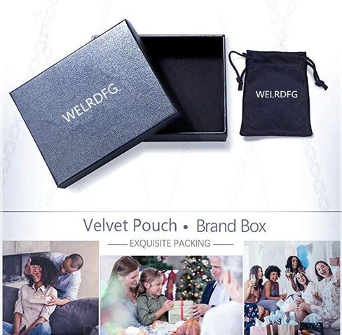 WELRDFG سلسلة رجالية مطلية بالذهب عيار 18 قيراط من الفولاذ المقاوم للصدأ قلادة بتصميم قلادة النرد المحظوظ الأسود ... in Kuwait