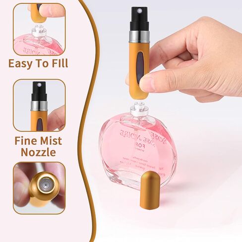 SuproBarware Perfume Atomizer Bottles Vintage Perfume Spray Bottle Set of 3 Decorative Bottle Set of 3 Portable Refillable Perfume Bottles in Saudi Arabia