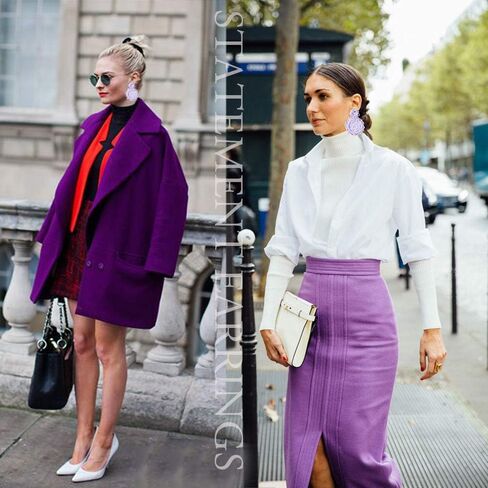 أقراط متدلية - أقراط متدلية مستديرة مطرزة بوهيمية هدية للنساء in Kuwait