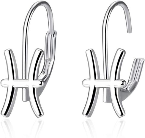 WINNICACA 925 Sterling Silver Horoscope Zodiac 12 Constellation Astrology Leverback Dangle Earrings for Women Girls in Saudi Arabia