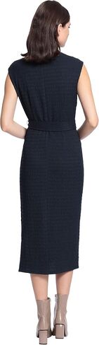 Maggy London Women's Mock Neck Side Placket Midi Dress in Saudi Arabia