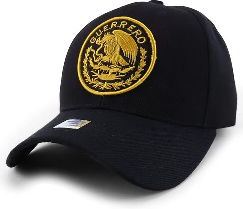 Trendy Apparel Shop Cities of Mexico Circular Logo Embroidered Structured Baseball Cap in Saudi Arabia