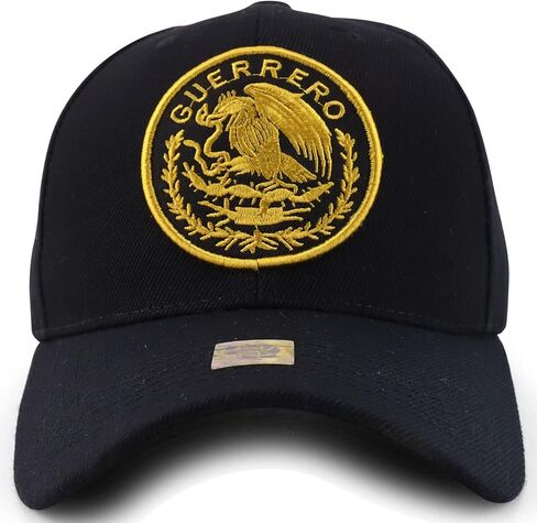 Trendy Apparel Shop Cities of Mexico Circular Logo Embroidered Structured Baseball Cap in Saudi Arabia