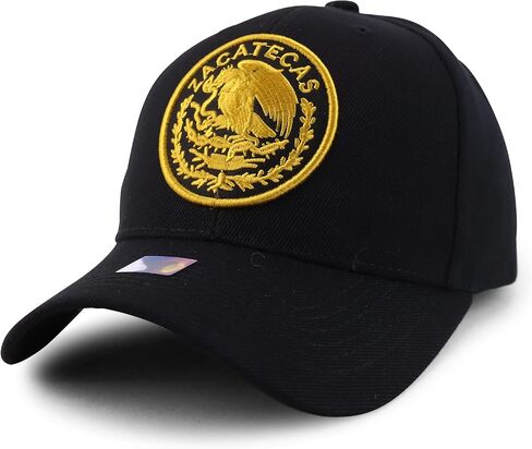 Trendy Apparel Shop Cities of Mexico Circular Logo Embroidered Structured Baseball Cap in Saudi Arabia