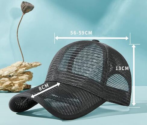 GEGEEN DOMOG Summer Baseball Cap for Men Plus Size Mesh Running Hats Breathable Outdoor Sports Quick Dry Hat in Saudi Arabia
