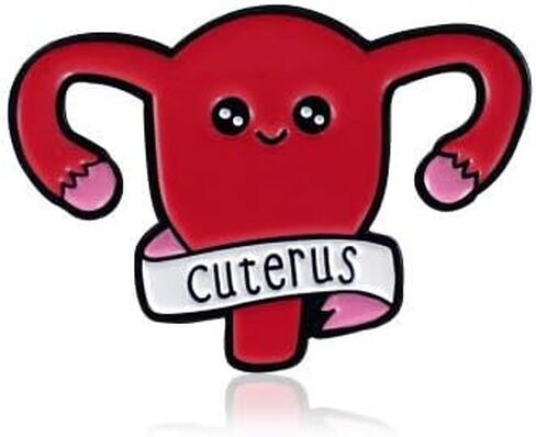 RUIZHEN Uterus Ovary Pin Feminist Medical Symbol Female Organ Gynecologist Nurse Gift Jewelry Brooch Pins in Saudi Arabia