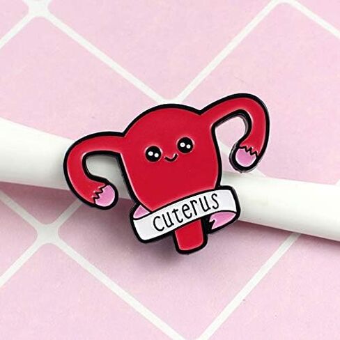 RUIZHEN Uterus Ovary Pin Feminist Medical Symbol Female Organ Gynecologist Nurse Gift Jewelry Brooch Pins in Saudi Arabia