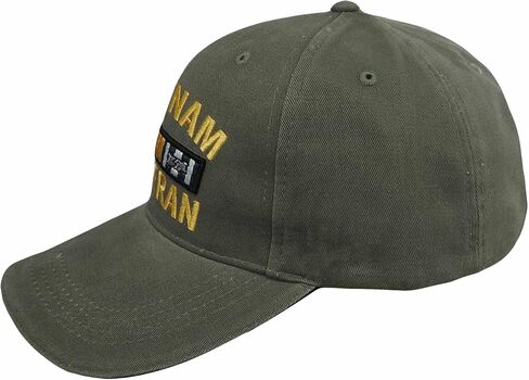 Vietnam Veteran Hat with Embroidered Ribbons Olive Drab in Saudi Arabia