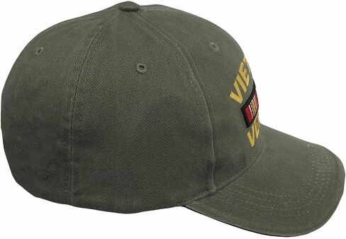 Vietnam Veteran Hat with Embroidered Ribbons Olive Drab in Saudi Arabia