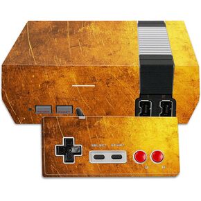 MightySkins Skin Compatible with Nintendo NES Classic Edition wrap Cover Sticker Skins Textured Gold