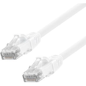 NavePoint Ethernet Patch Cable CAT6A, UTP, 24AWG, 5 Ft, 10 Pack, White