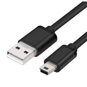 MaxLLTo 6ft Extra Long Mini USB Cable for Sony Handycam DCR-HC20 / DCR-HC20E / DCR-HC21 / DCR-HC26 / DCR-HC30 / DCR-HC30E,USB 2.0 A to Mini B Charging Cord Wire
