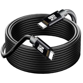 USB C to USB C Cable 25FT,240W(5A) 4K60HZ USB3.2 GEN2x2，USBC Video Output Fast Charging & Sync for Xreal MacBook Pro iPad Pro iPhone 15 Pro Galaxy S22 Portable Monitor