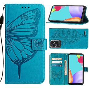 Compatible with BLU View 5 Pro Phone Case BLU View 5 Pro B170D Case BLU View5 Pro 2024 Wallet Case [Butterfly Magnetic Leather Wallet Flip Case with Credit Card Holder Kickstand] -Purple
