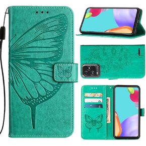 Compatible with BLU View 5 Pro Phone Case BLU View 5 Pro B170D Case BLU View5 Pro 2024 Wallet Case [Butterfly Magnetic Leather Wallet Flip Case with Credit Card Holder Kickstand] -Purple