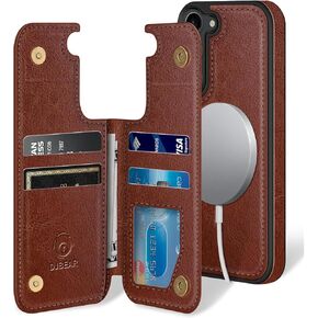 for Samsung Galaxy S23 FE Phone case[Compatible with magsafe][RFID Blocking Leather][Magnetic 2-in-1 Detachable][Back Flip Folio Wallet] Shockproof Men Women Cover for Samsung S23FE 5G Black