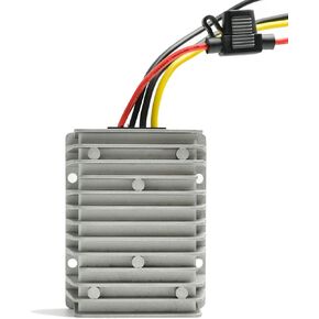 Mantouxixi DC/DC Converter Regulator Voltage Reducer 36V 48V Step Down to 12V 30A 360W, High-Power Waterproof DC Power Supply Module Buck Transformer, for Golf Cart, Forklifts, Car, Vehicle