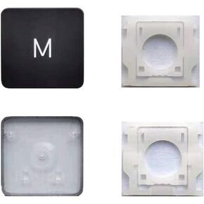 Replacement Individual M Key Cap and Hinges are Applicable for MacBook Pro/Air A2141 A2251 A2289 A2179 A2337 A2338 A2442 A2485 A2779 A2780 A2941 A2918 A2992 A2681 A2941 2019-2023 Year