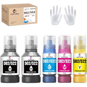 502 Ink Bottles Compatible with Epson 502 Color Ink Work for ET-2850 ET-3850 ET-4850 ET-2760 ET-3760 ET-4760 ET-3750 ET-4750 ET-3830 ET-15000 Printers (2C 2M 2Y 420 ml)