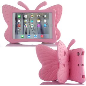 Compatible with iPad 9 8 10.2 3D Cute Butterfly Case for Kids case with Stand Light EVA Shockproof Rugged Heavy Duty Kid Friendly Tablet Case for iPad 10.2 8th 9th Generation (Pink) in Kuwait