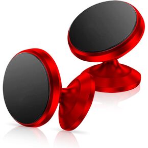 Pack-2 Car Phone Holder, Portable Universal Car Dashboard Phone Holder, Automatic Adsorption Car Mount for All Smartphones (Red)