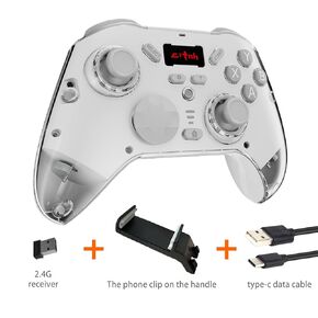 citnh wireless controller, suitable for pc/switch/Android/ios, vibration sense, Hall trigger and Joysticks, single-point linear trigger for arbitrary switching, multi-function wireless controller